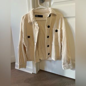 Beige corduroy Zara jacket